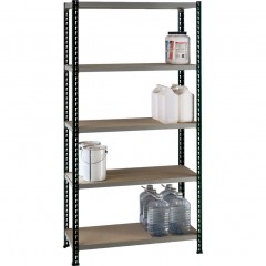MATLOCK MTL4052560K 1980X900X300Mm S/Duty Shelvingbay, 5 Shelf Bl/Gy