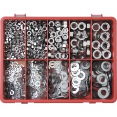 QUALFAST QFT6154400K Metric Nut And Washer Kita2 Avg-890Pc