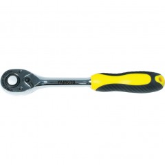 YAMOTO YMT5824944K 3/8 Sq. Dr. Q/R 72T Ratchethandle - Rubber