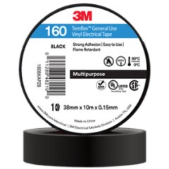 3M 160-BLACK Vinyl Electrical Tape